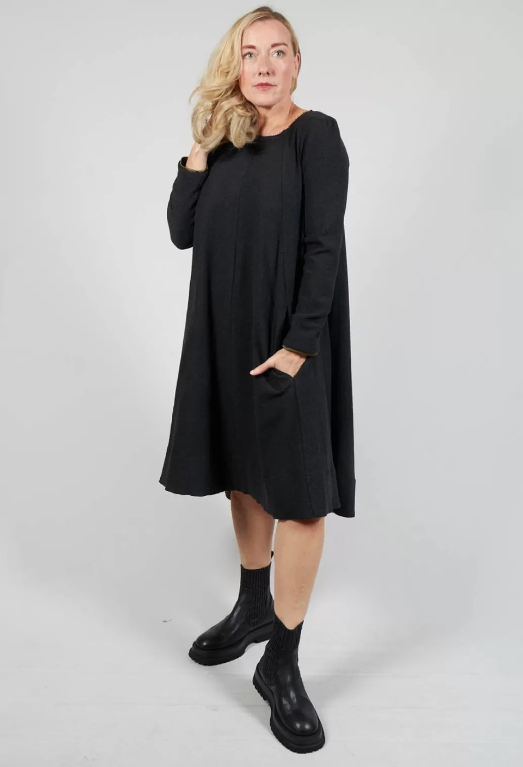 Dresses^Les Filles d'Ailleurs A Line Dress In Anthracite