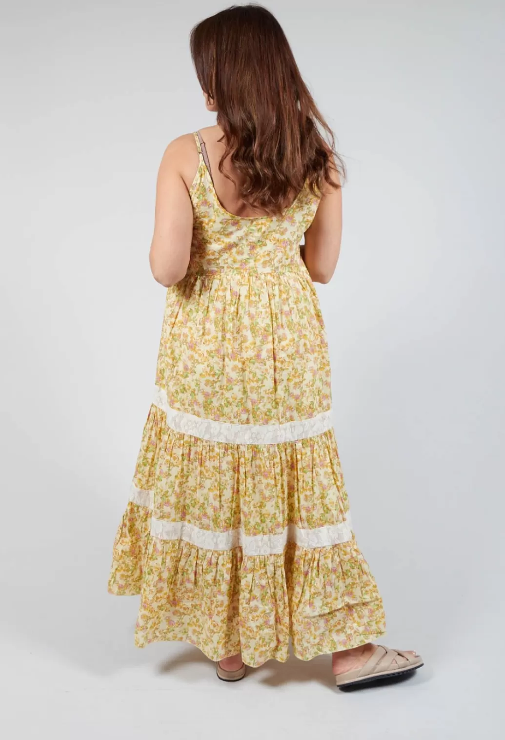 Dresses^Rhum & Raisin A Line Dress With Thin Straps In Floral Gisele Print