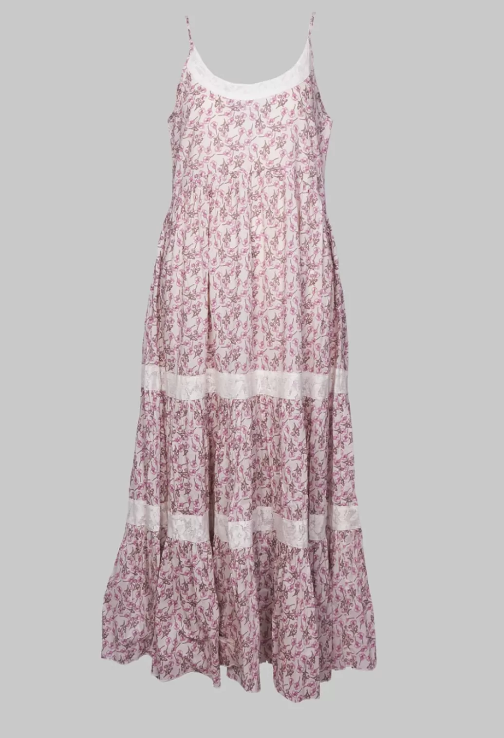 Dresses^Rhum & Raisin A Line Dress With Thin Straps In Floral Rosa Print