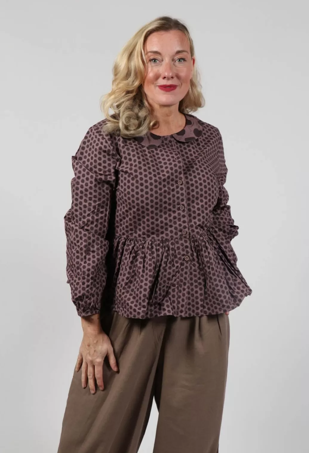 Shirts & Blouses^Ewa I Walla Adelina Blouse In Dark Mauve