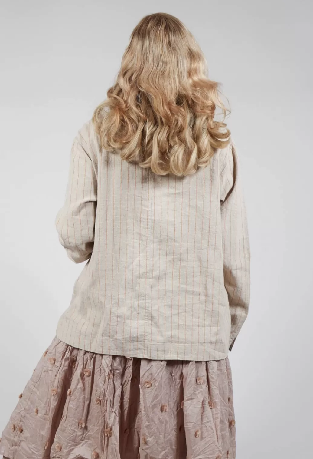 Jackets^Ewa I Walla Adolfina Jacket In Pinstripe Linen