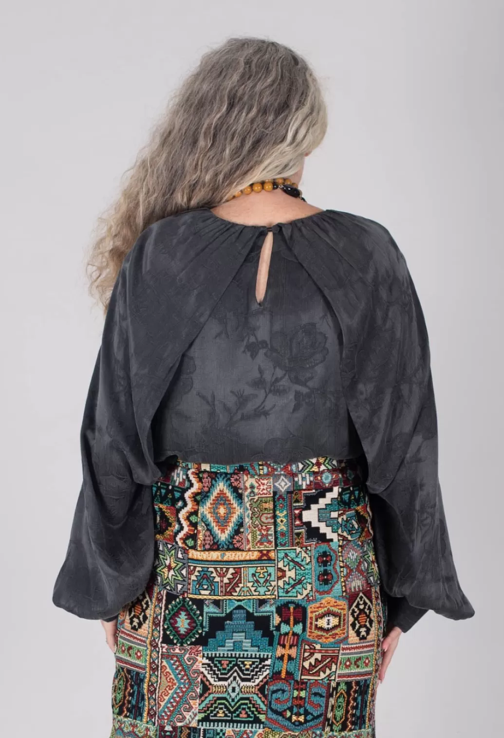 Shirts & Blouses^Beatrice B Aglaia Open Sleeve Top In Anthracite