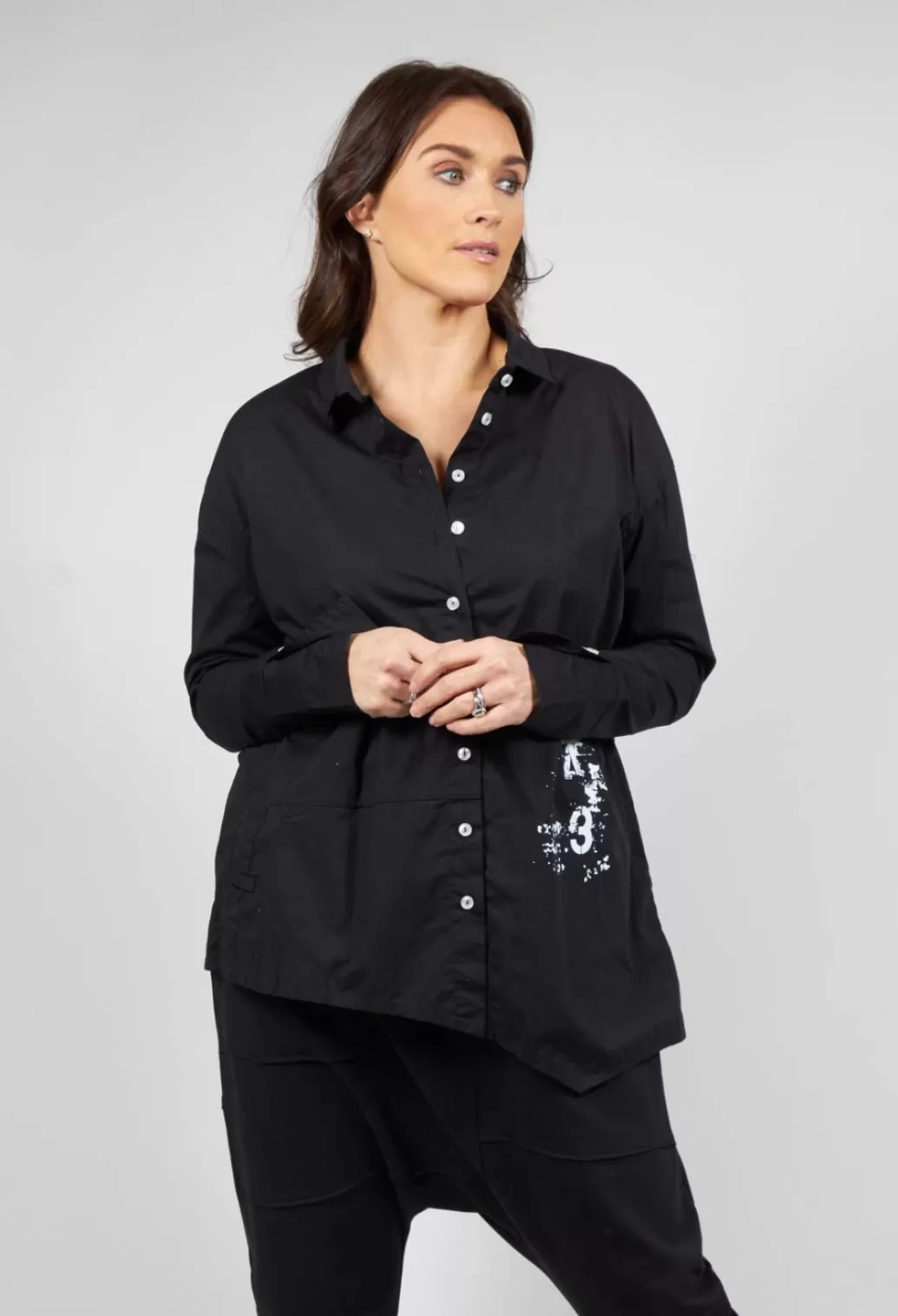 Shirts & Blouses^Elli Asymmetric Blouse In Black