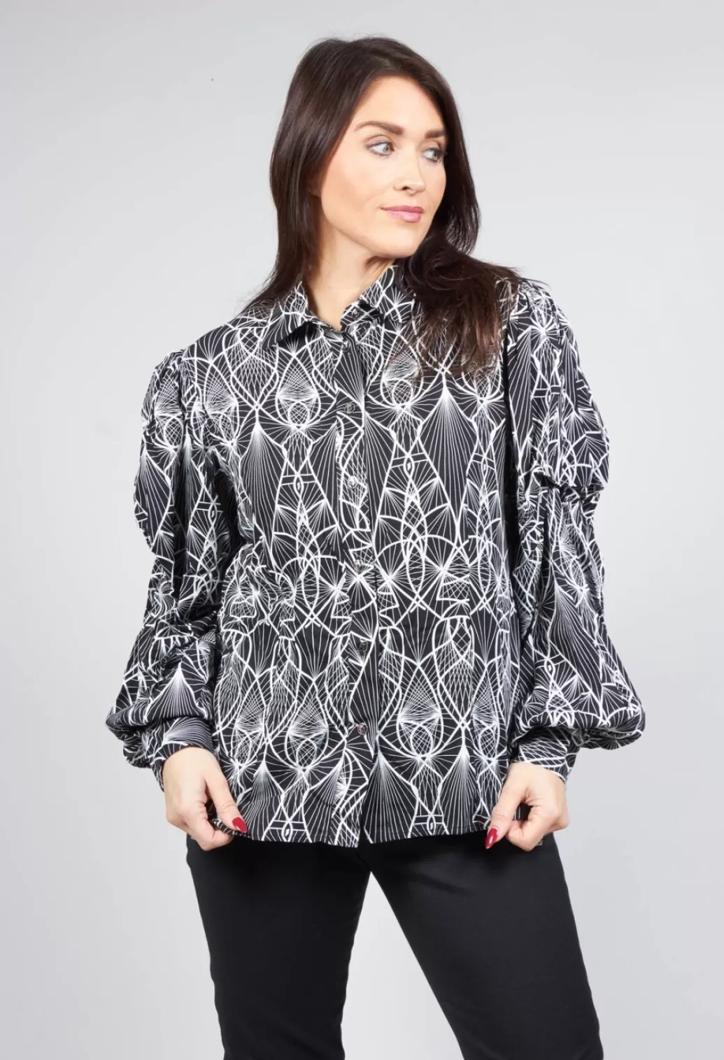Shirts & Blouses^Oblique Creations Aztec Shirt In Black
