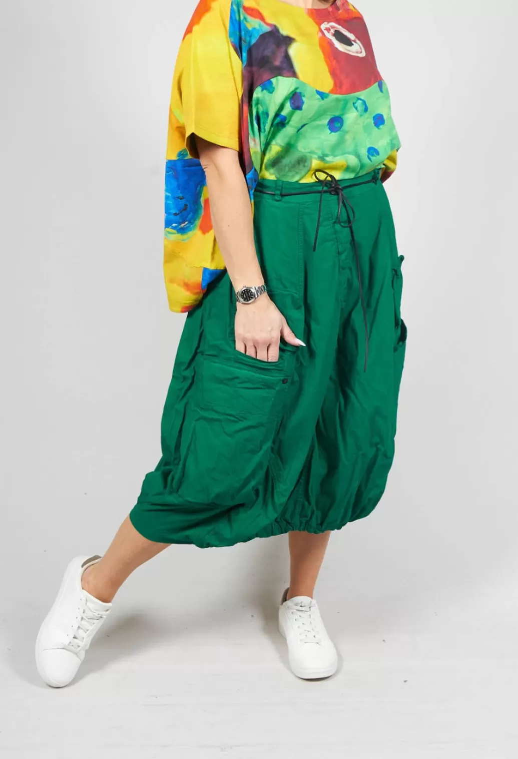 Skirts^Rundholz Dip Balloon Style Skirt With Drawstring In Green