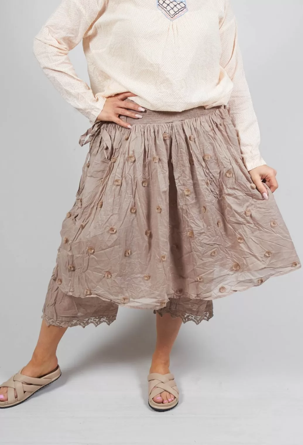 Skirts^Ewa I Walla Bernic Skirt In Pearl Grey