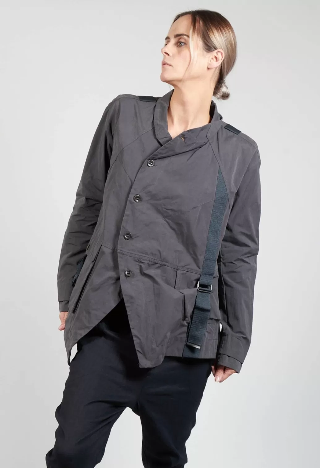 Jackets^Jayko Biham Military Style Jacket In Unique Grey