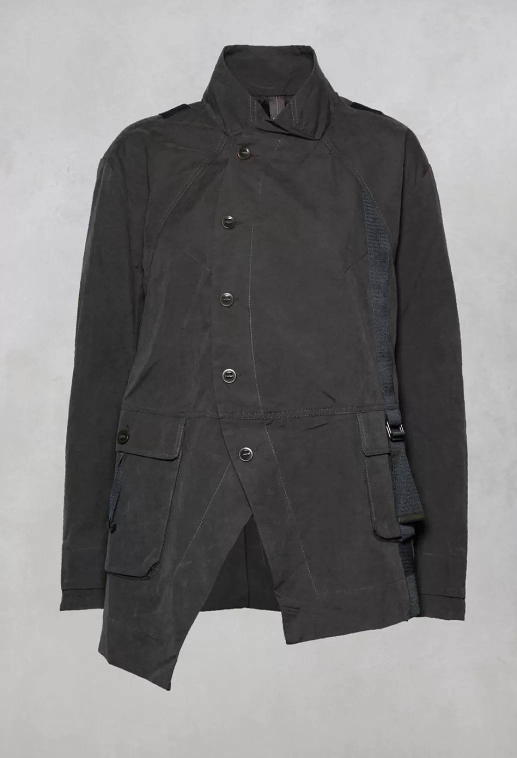 Jackets^Jayko Biham Military Style Jacket In Unique Grey