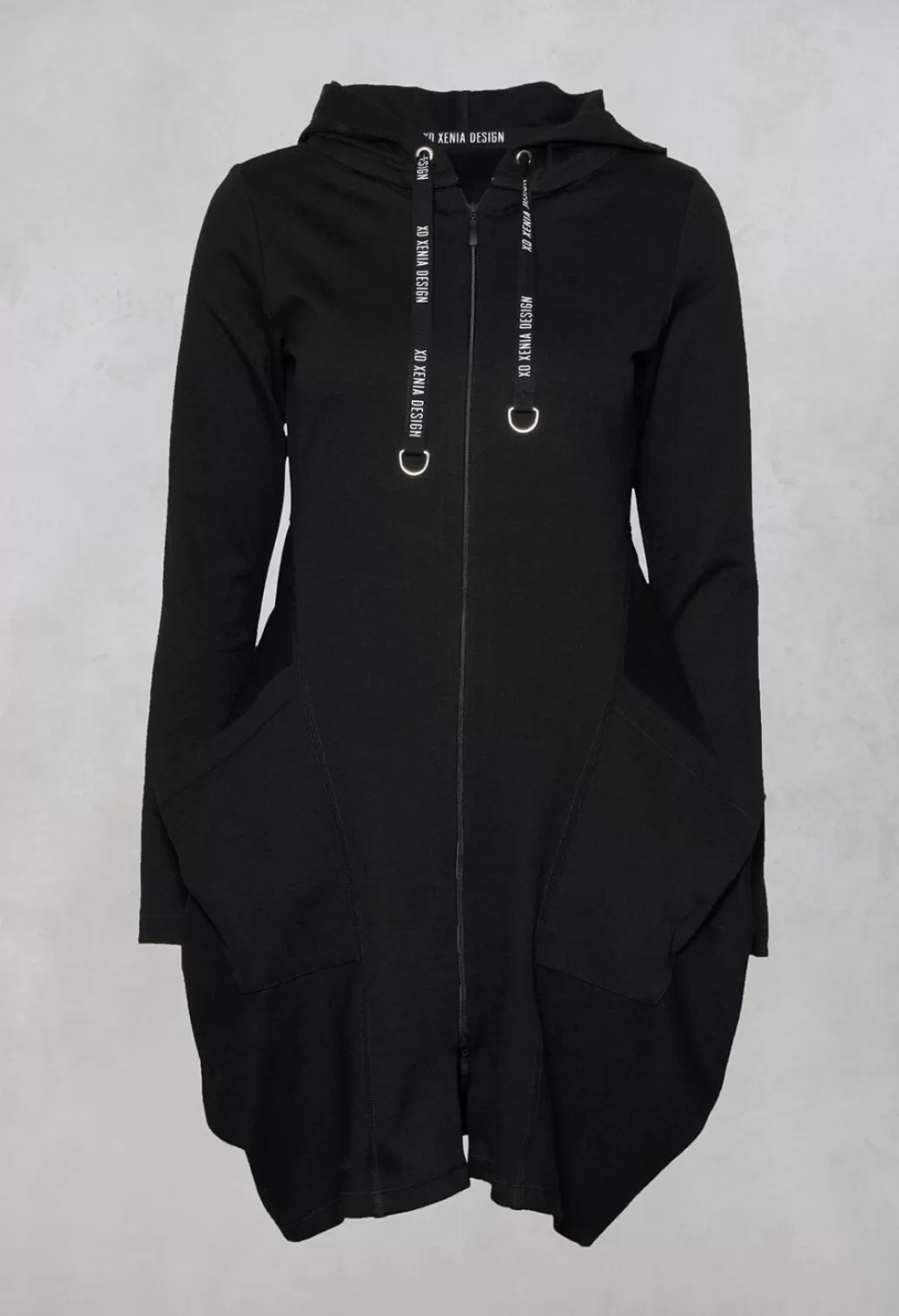 Jackets^Xenia Design Bind Zip-Up Hooded Jacket In Black