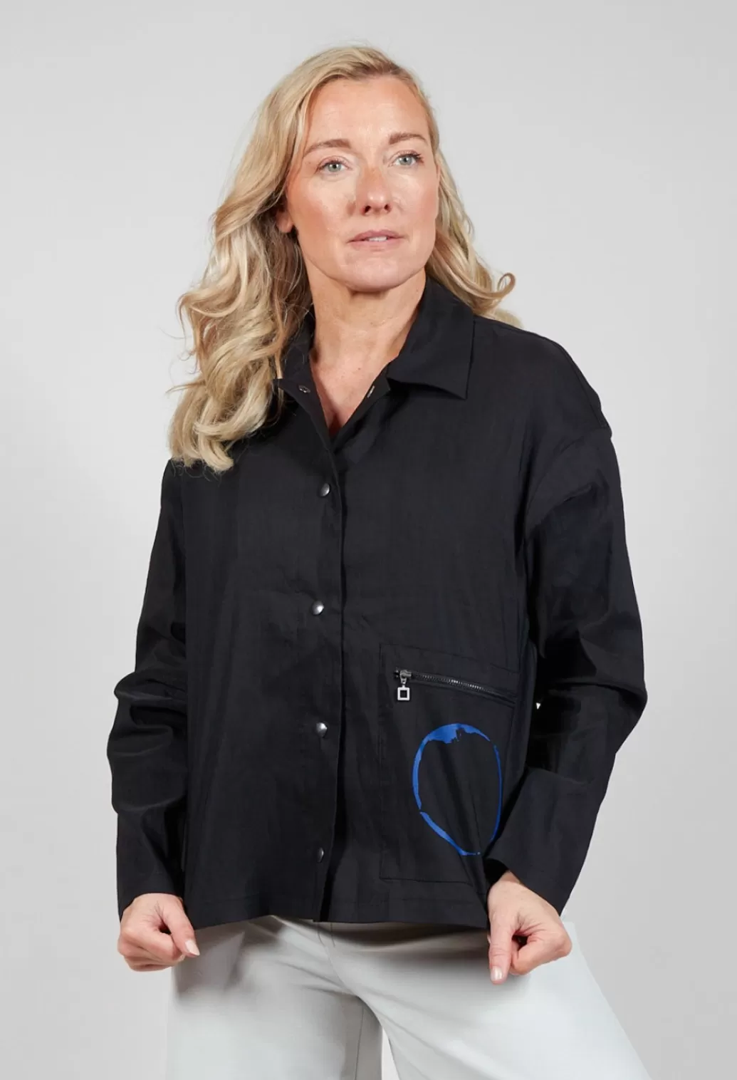 Jackets^Sarah Pacini Boxy Jacket In Black