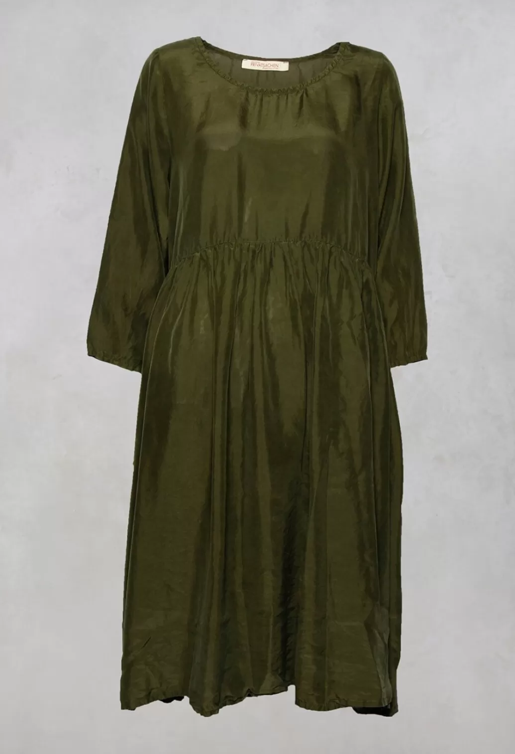 Dresses^Privatsachen Braunicht Silk Dress In Avocado