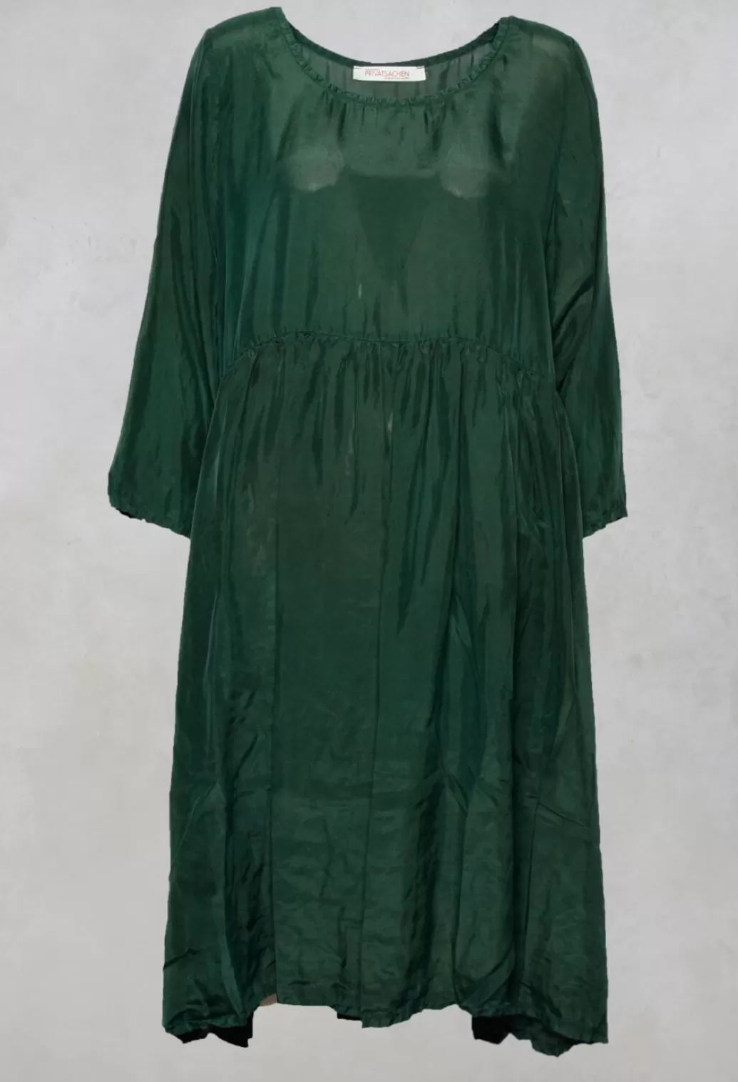 Dresses^Privatsachen Braunicht Silk Dress In Fidel Green