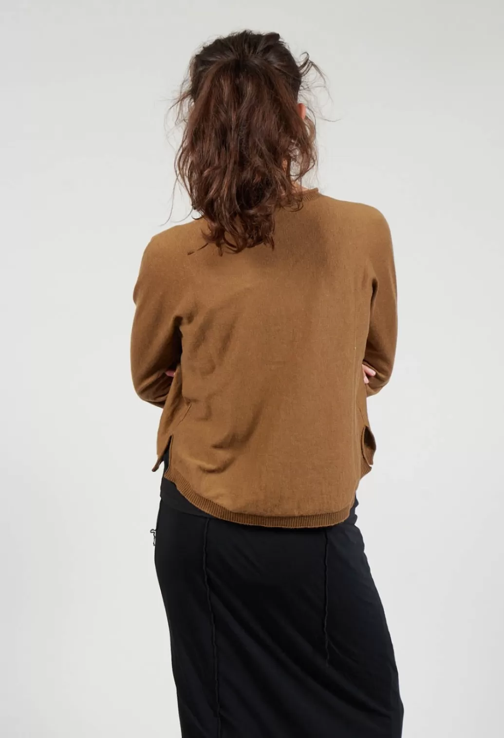 Cardigans^Rundholz Black Label Button Through Cropped Cardigan In Bronze