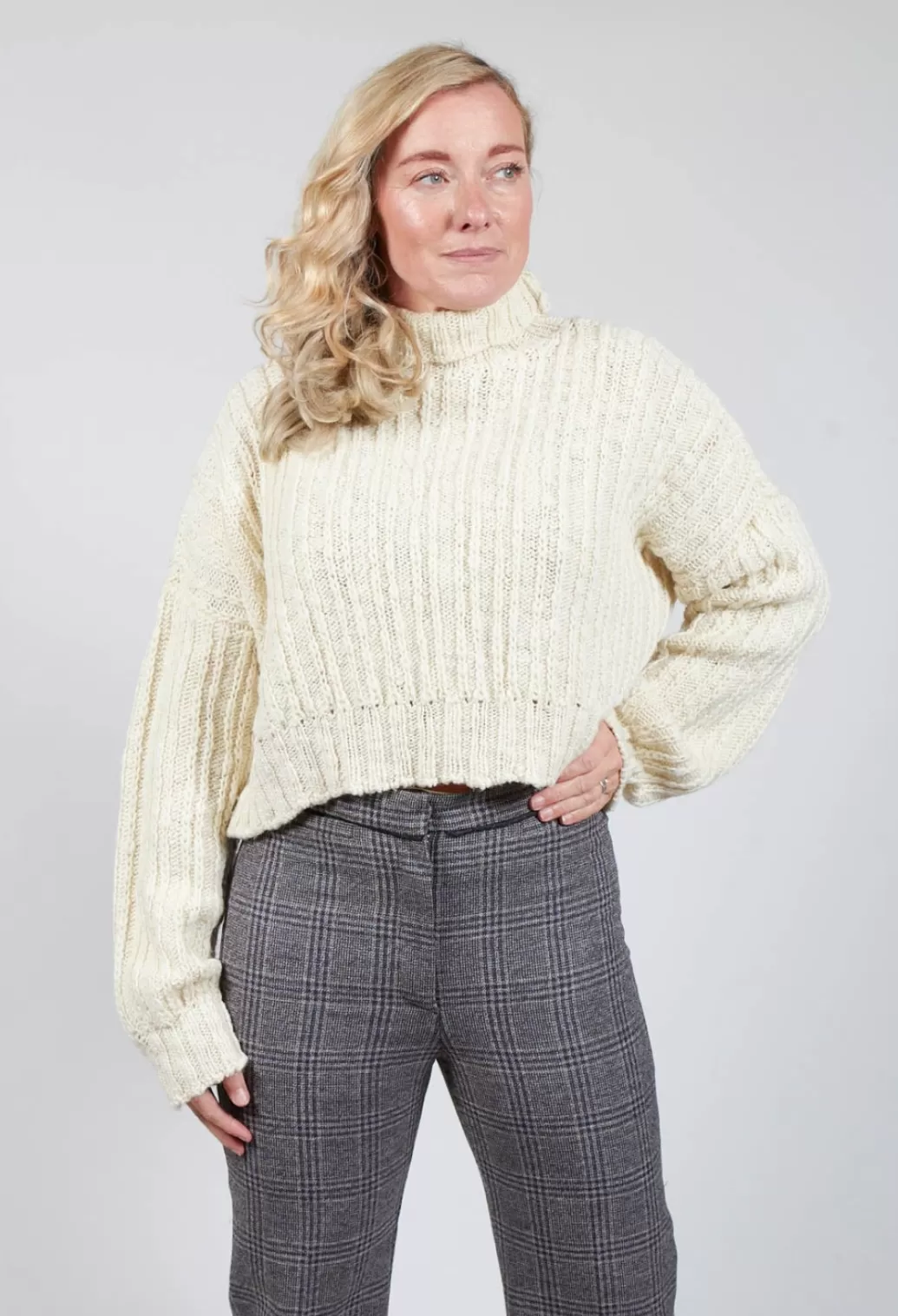 Jumpers^Malloni Cactus Tricot Chunky Knit In Latte