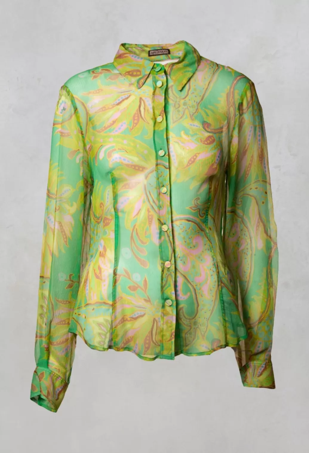 Shirts & Blouses^Maliparmi Carnival Shirt In Verde / Giallo / Rosa