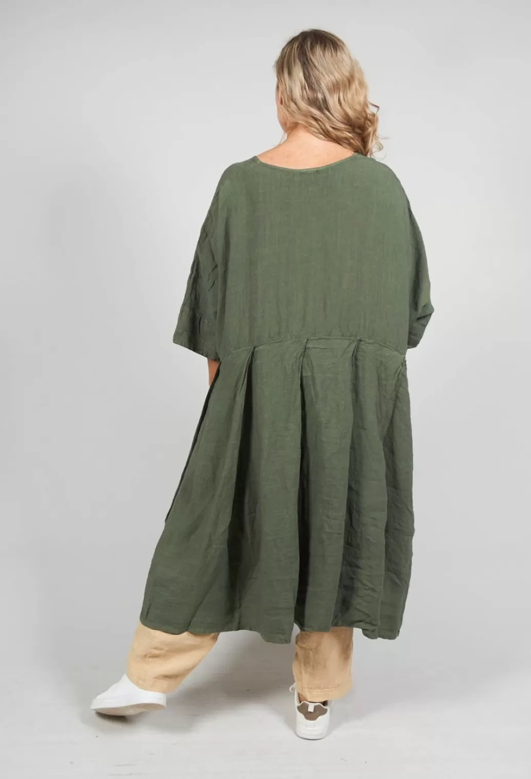 Dresses^Rundholz Black Label Casual Fit Linen Dress In Olive