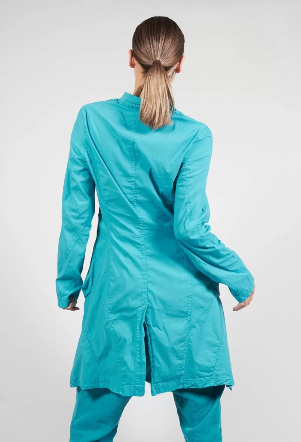 Coats^Rundholz Dip Coat With Featured Pockets In Aqua