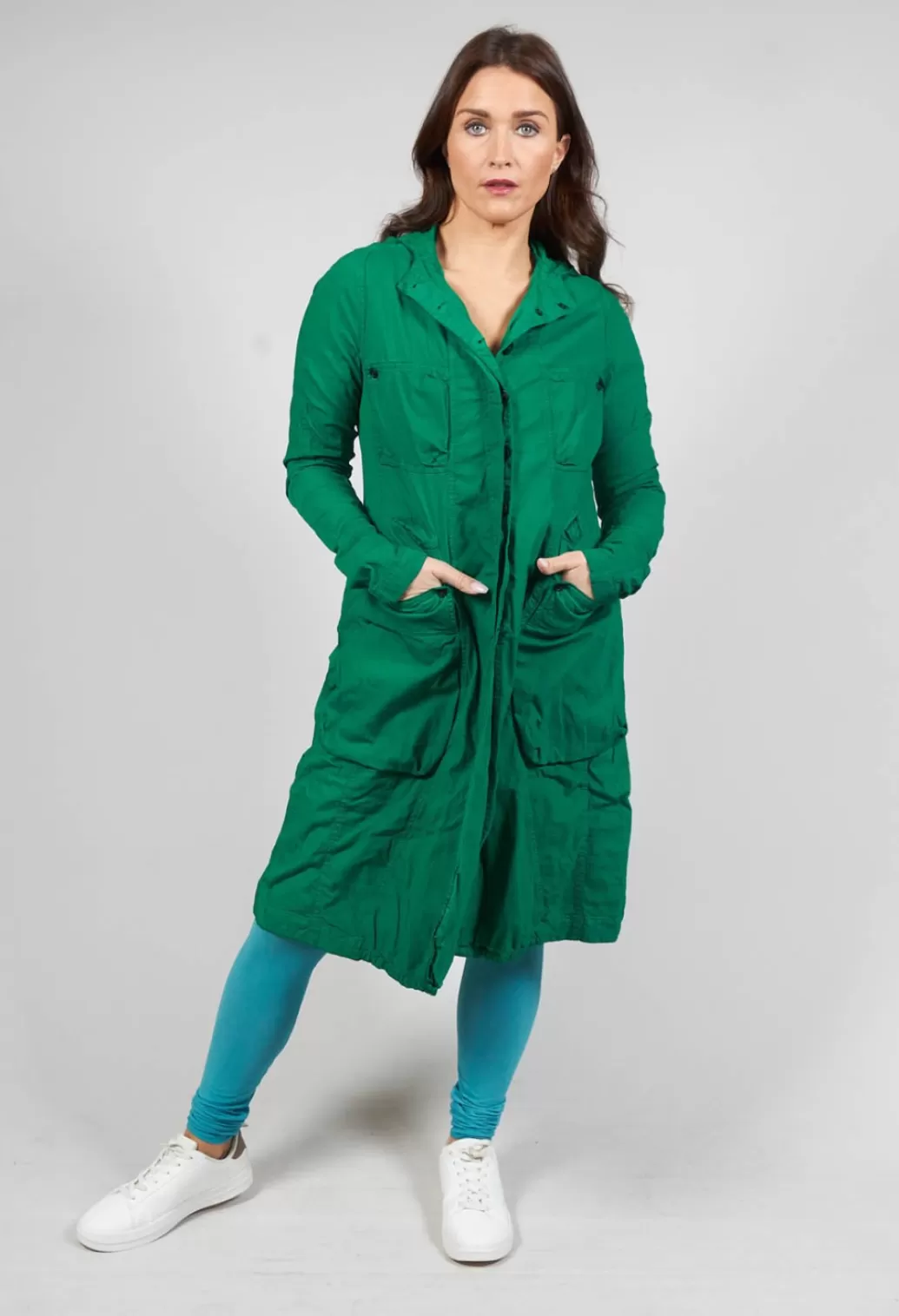 Coats^Rundholz Dip Coat With Featured Pockets In Green