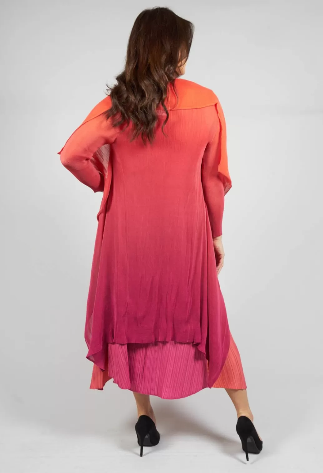 Coats^Alquema Collare Coat In Flame Beet