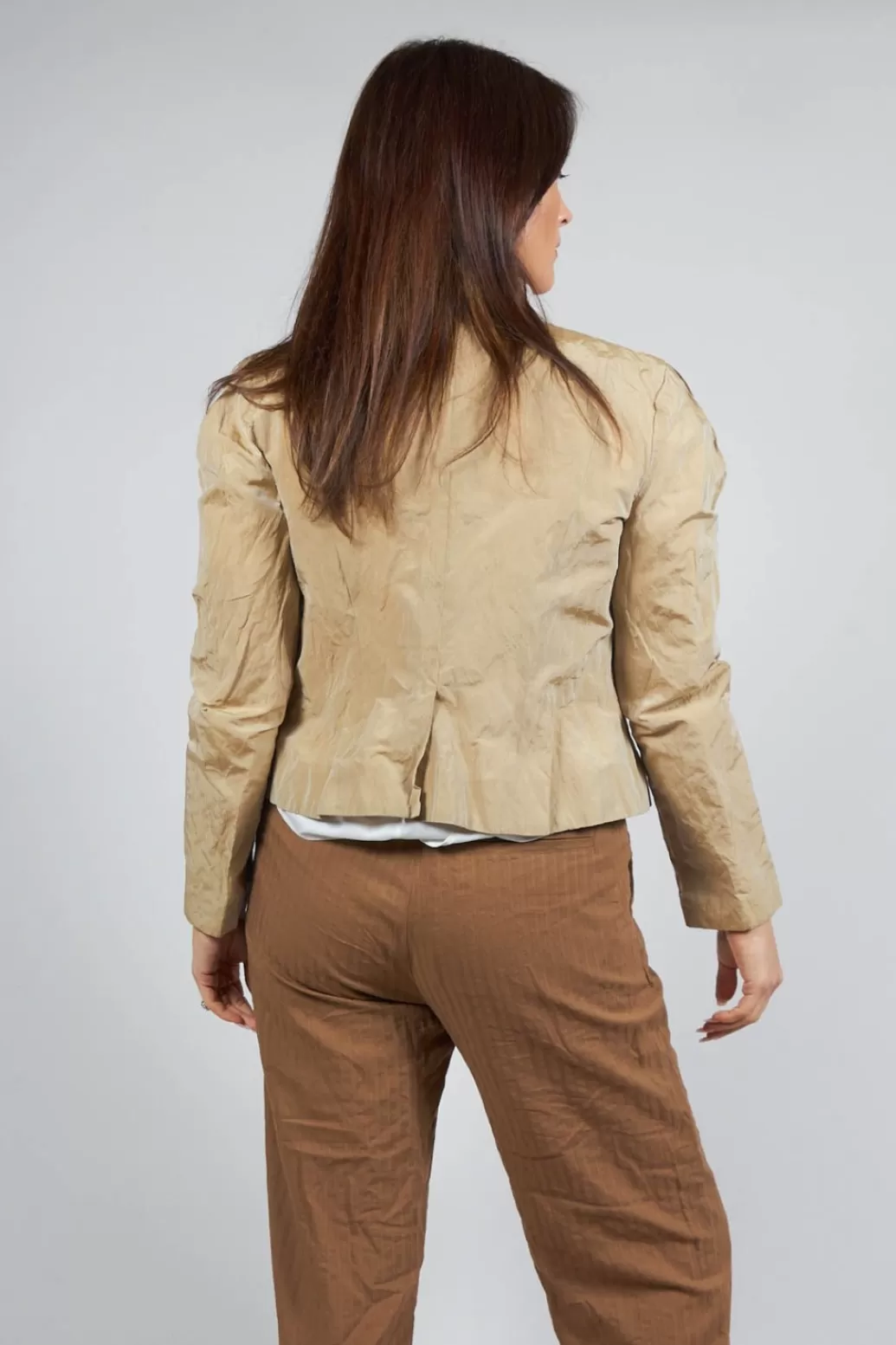 Jackets^Malloni Collarless Jacket In Miele