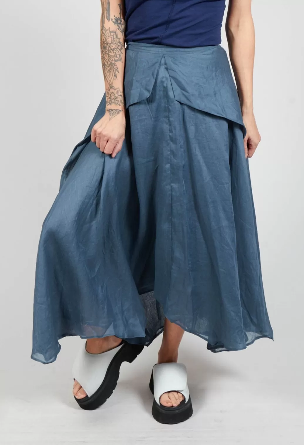 Skirts^Jayko Confiante Full Maxi Skirt In Ardoise