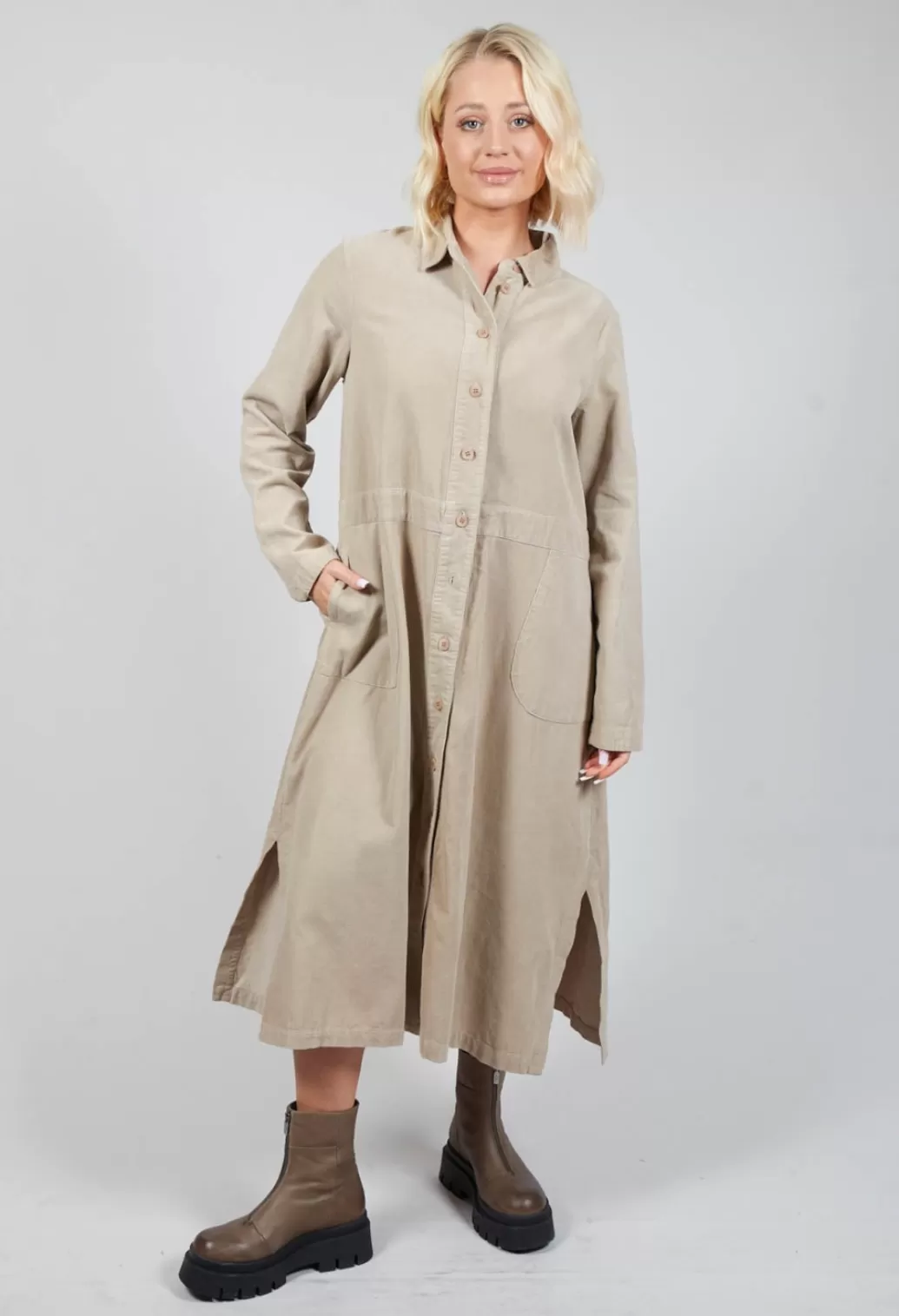 Dresses^Mes Soeurs & Moi Corduroy Shirt Dress In Toison