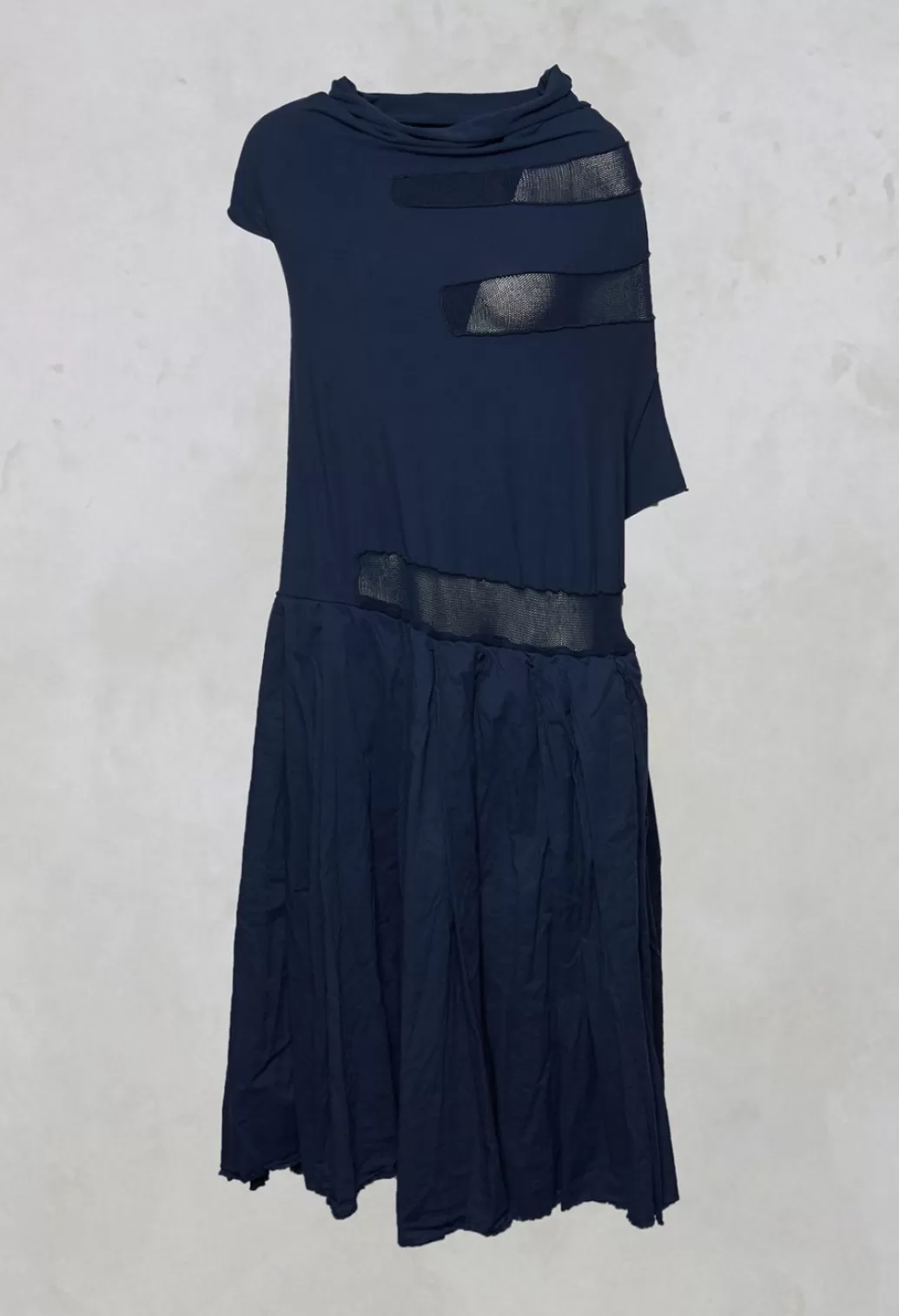 Dresses^Rundholz Dip Cowl Neck Midi Dress In Blue