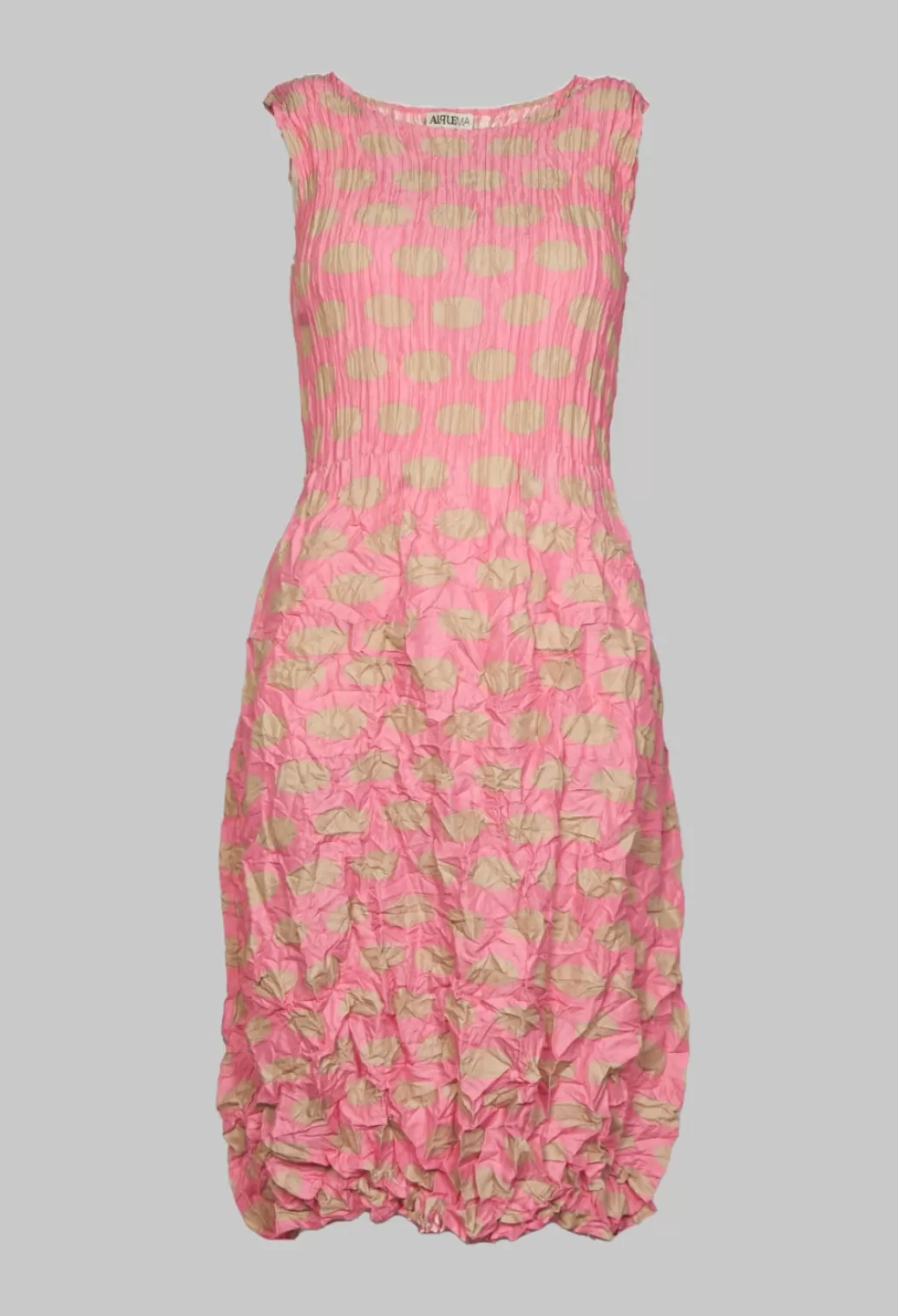 Dresses^Alquema Crinkle Dress With Front Pockets In Pink Beige Spot