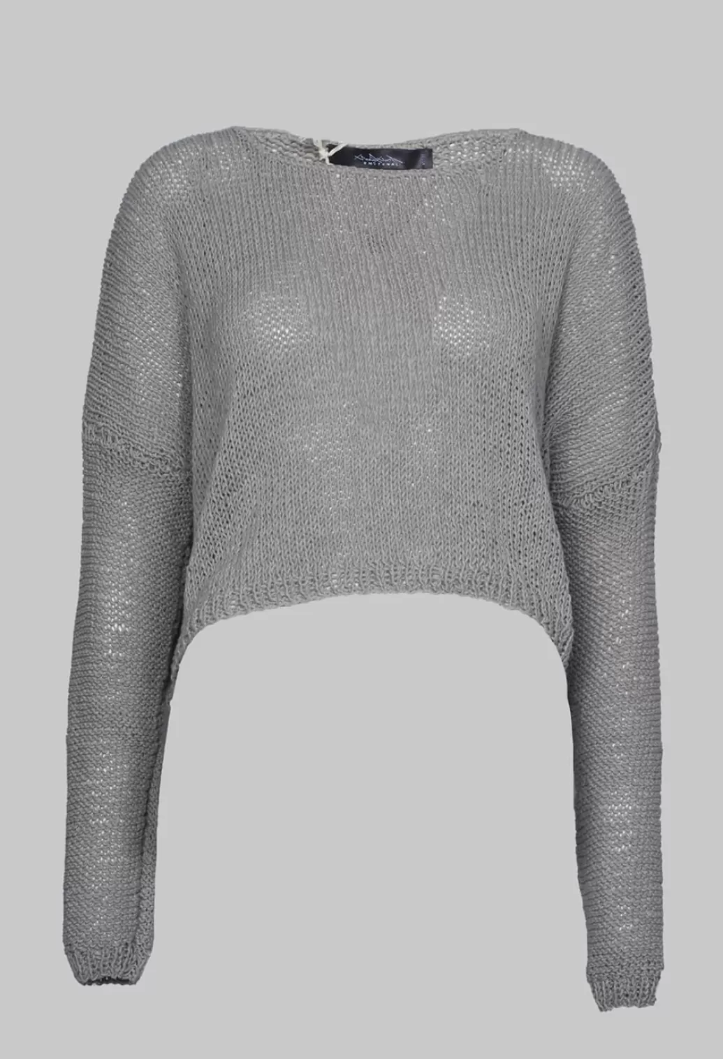 Jumpers^Umit Unal Cropped Hand Knitted Jumper In Light Khaki