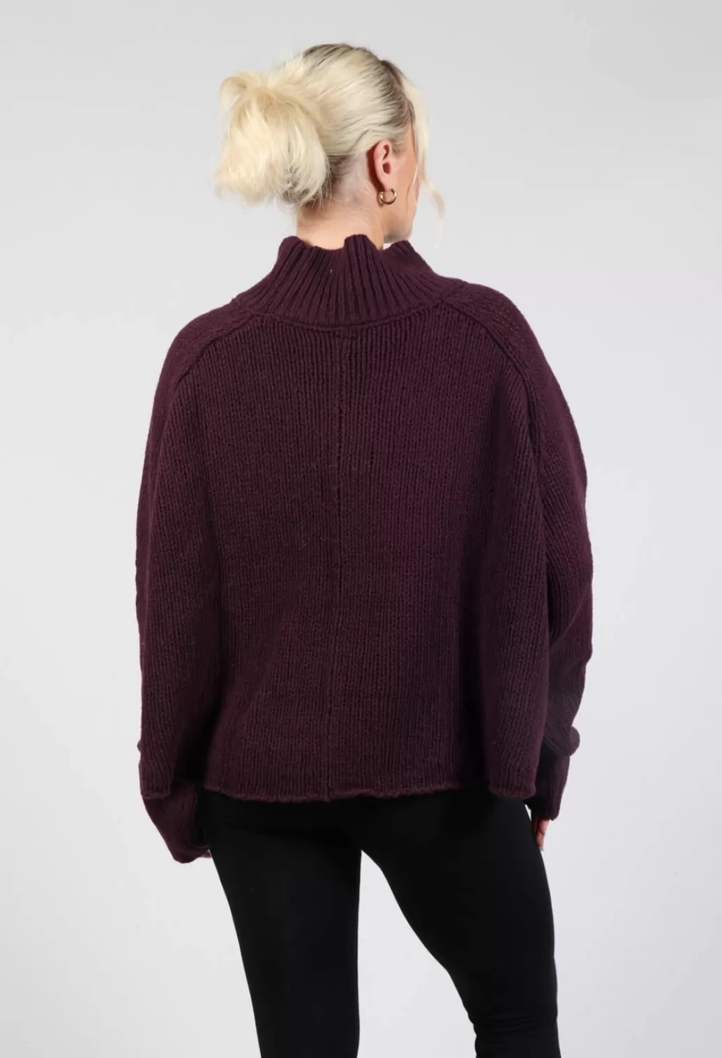 Jumpers^Rundholz Black Label Cropped High Neck Jumper In Ruby