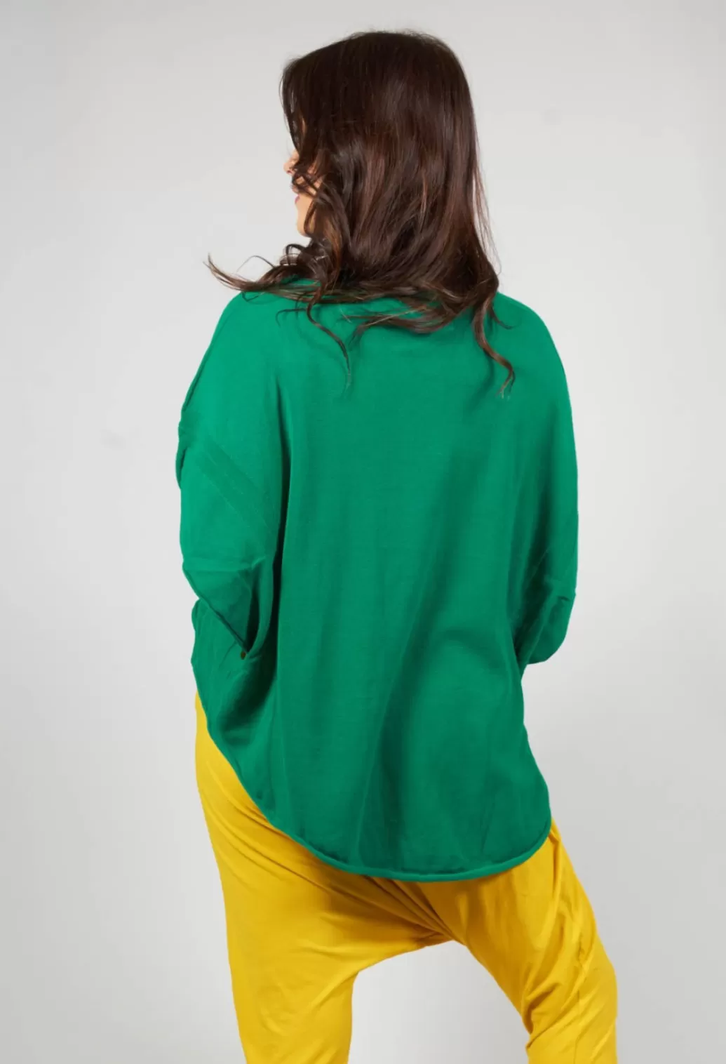 Jumpers^Rundholz Dip Cropped Loose Fit Top In Green