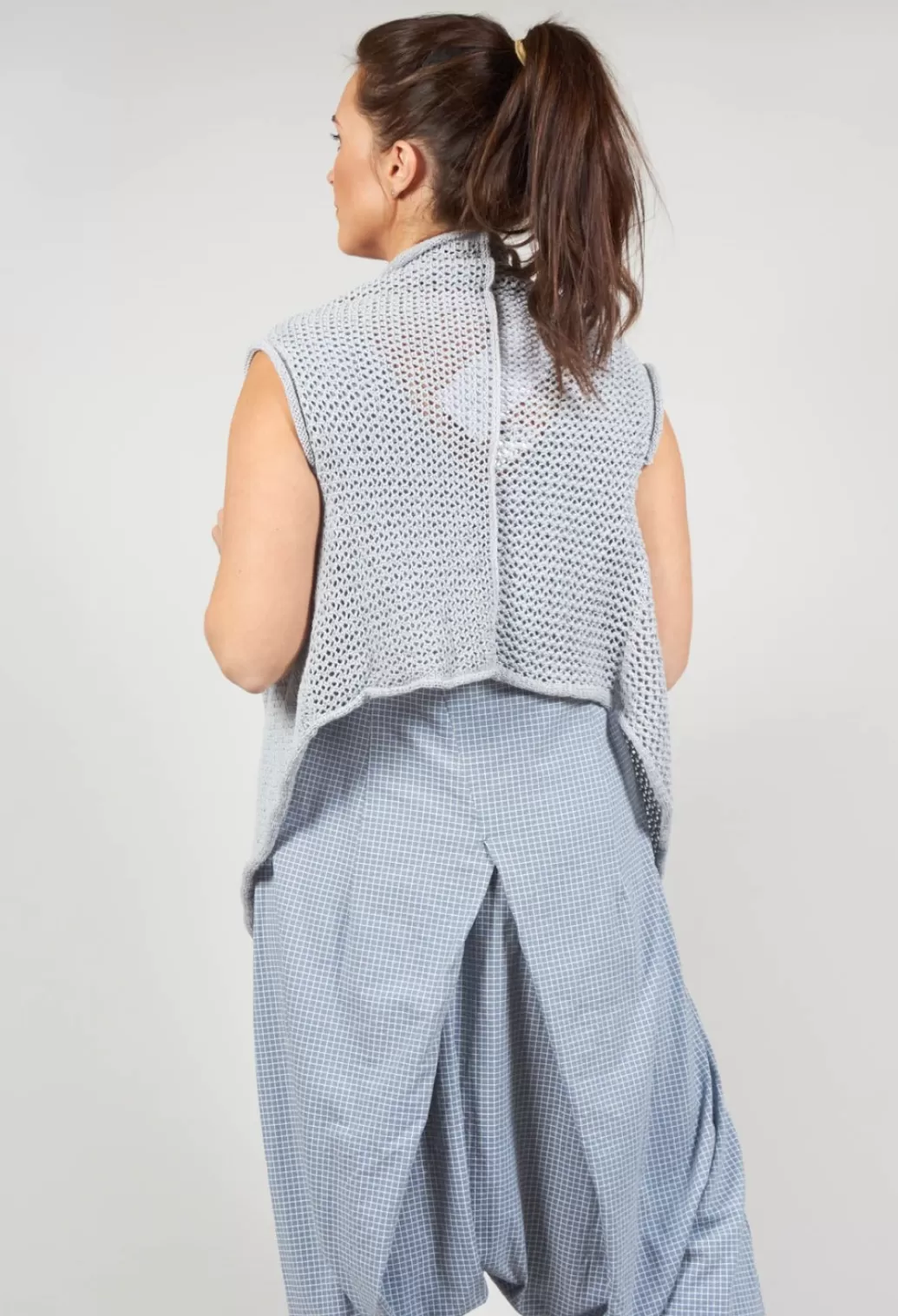 Jumpers^Rundholz Black Label Cropped Sleeveless Jumper In Ice