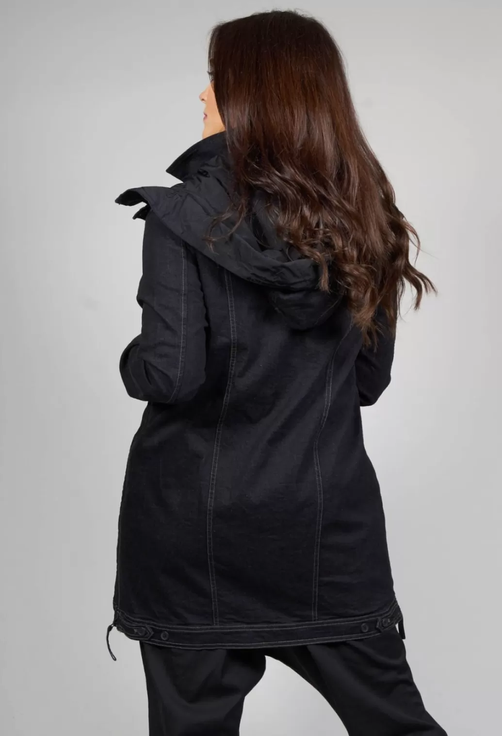 Coats^Rundholz Black Label Denim Coat In Black