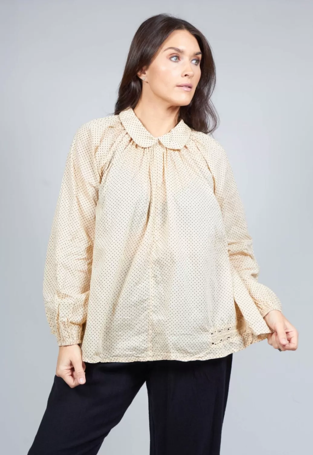 Shirts & Blouses^Ewa I Walla Dot Voile Blouse In Beige