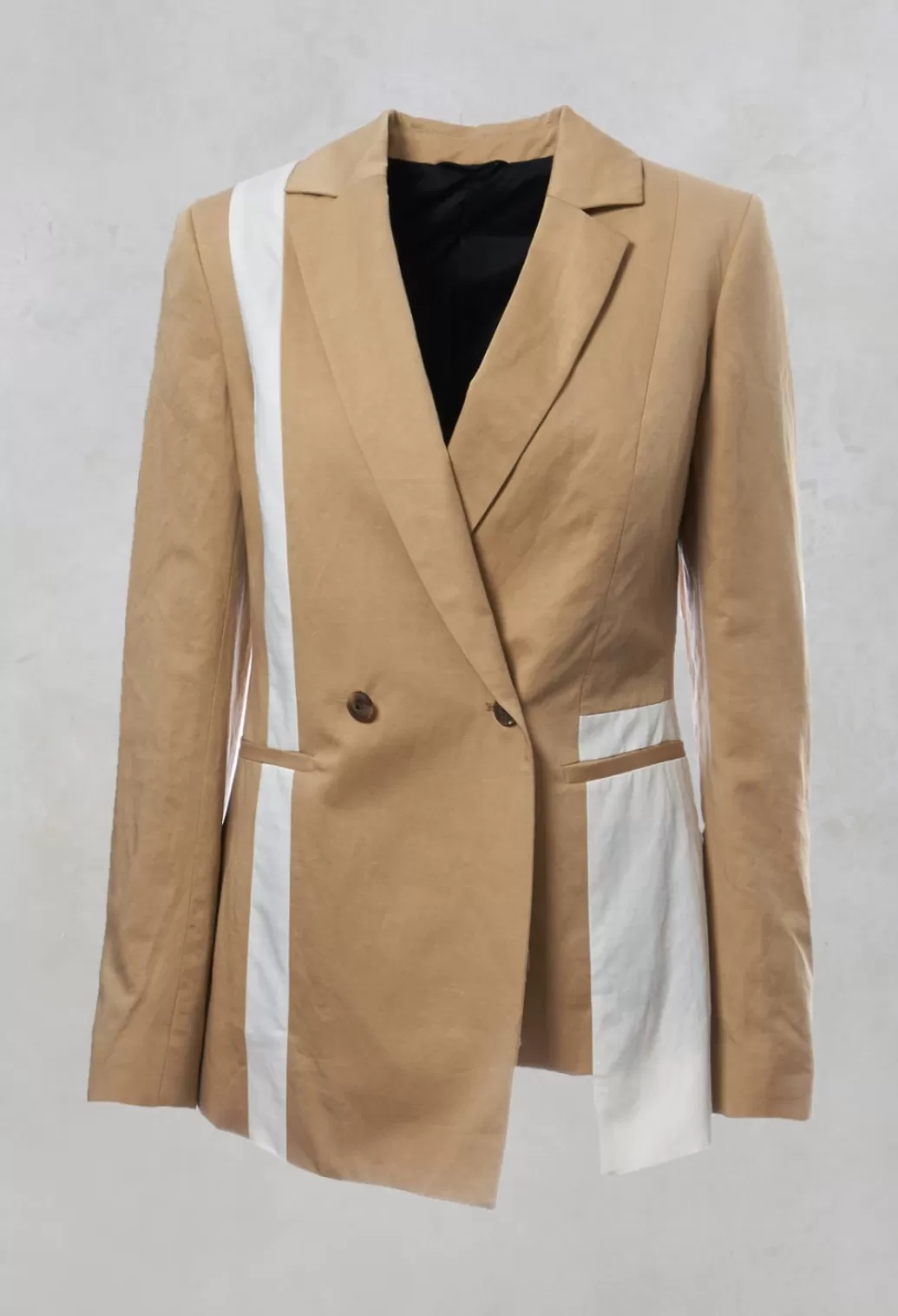 Jackets^Malloni Double Breasted Blazer In Cerotto