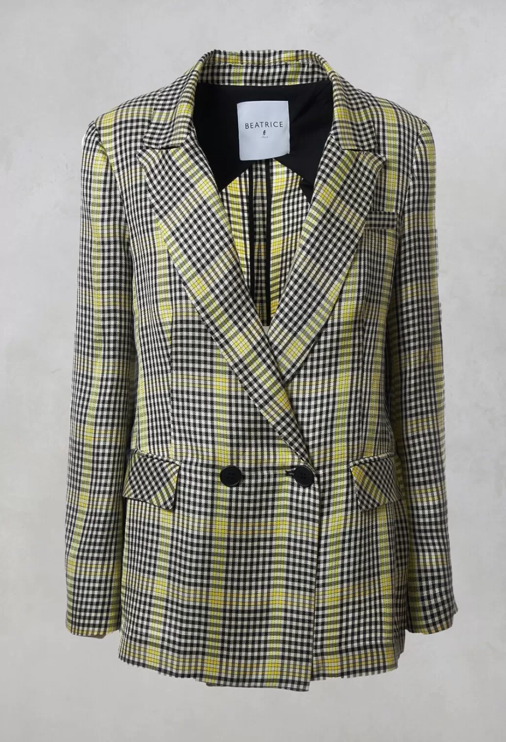 Jackets^Beatrice B Double Breasted Blazer In Yellow