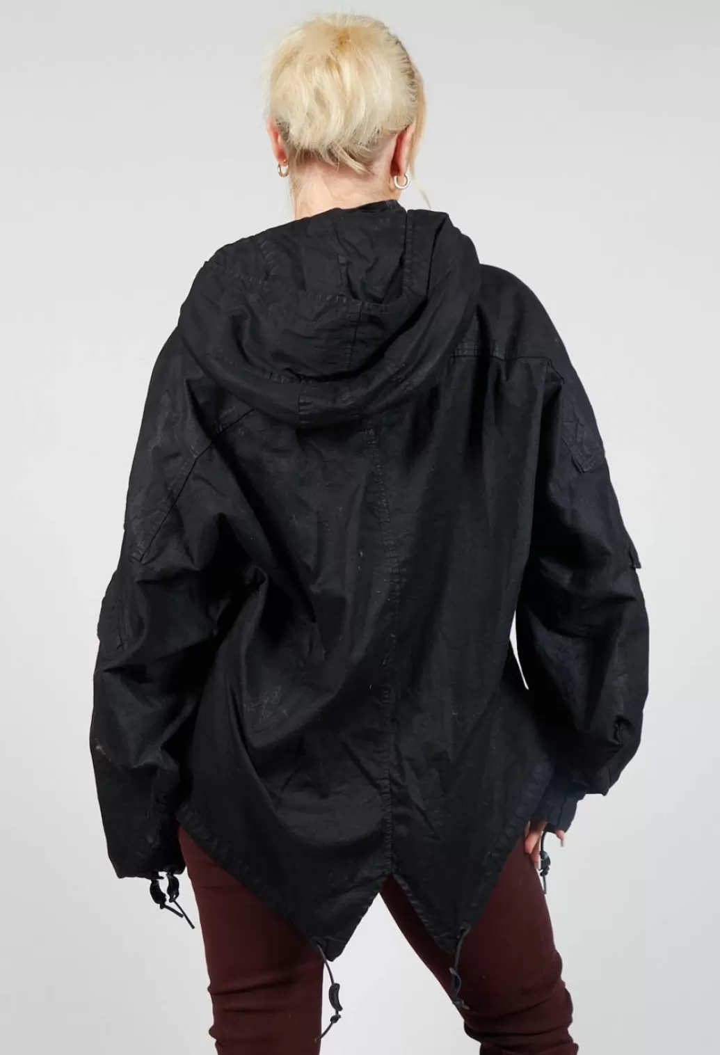 Jackets^Rundholz Mainline Drawstring Cropped Jacket In Black