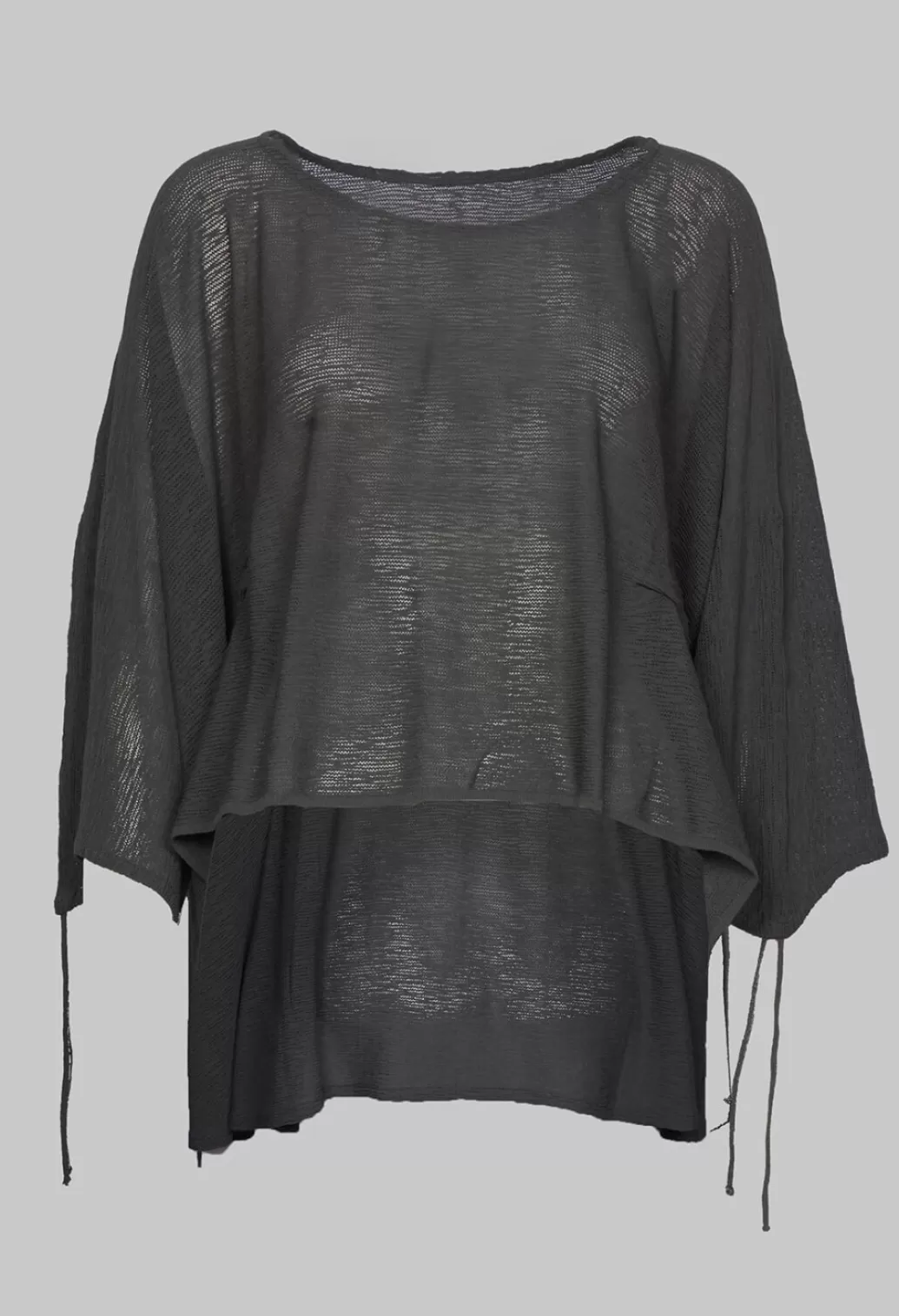 Jumpers^Philomena Christ Drawstring Sleeve Poncho In Anthra