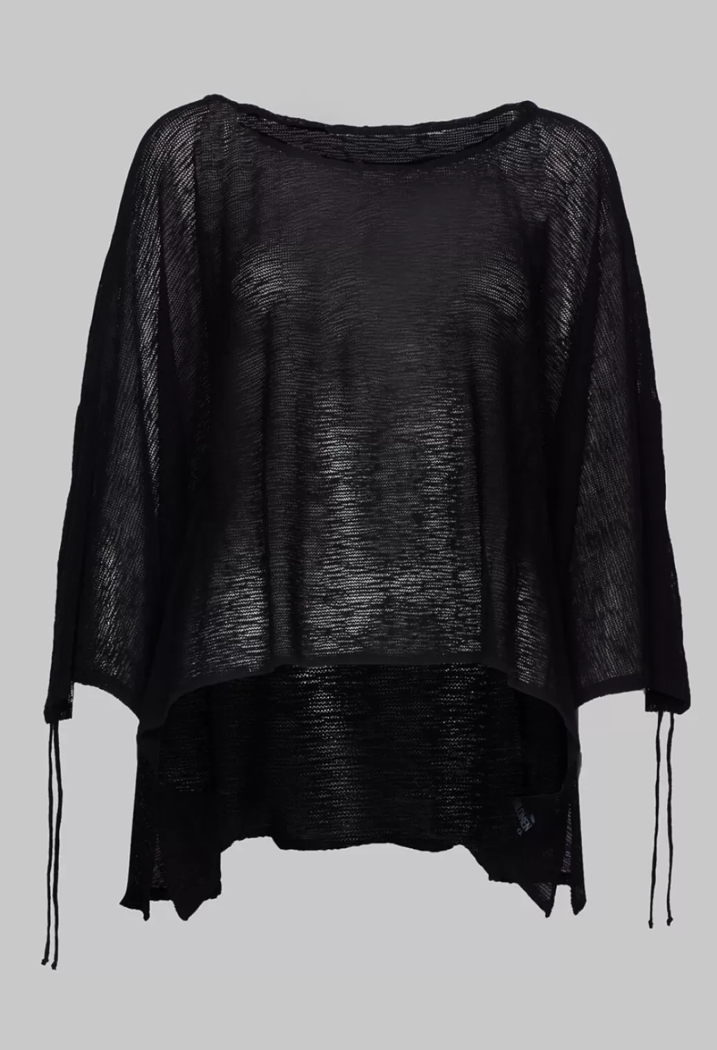 Jumpers^Philomena Christ Drawstring Sleeve Poncho In Black