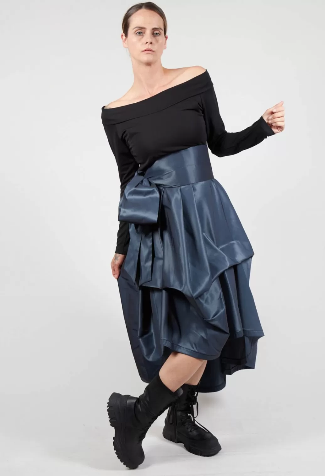 Dresses^Xenia Design Dress Ftic9 In Black Grey Blue