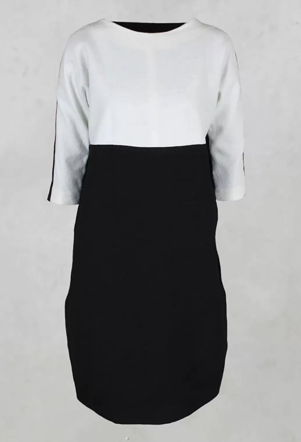 Dresses^Nuovo Borgo Dress With 3/4 Sleeves In Black/White