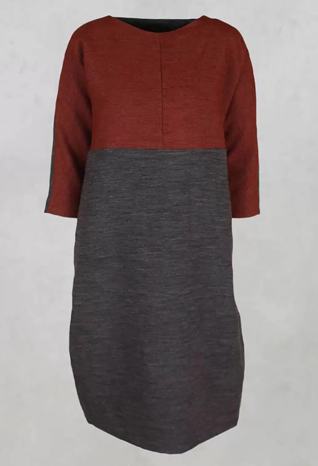 Dresses^Nuovo Borgo Dress With 3/4 Sleeves In Brown/Burnt Orange