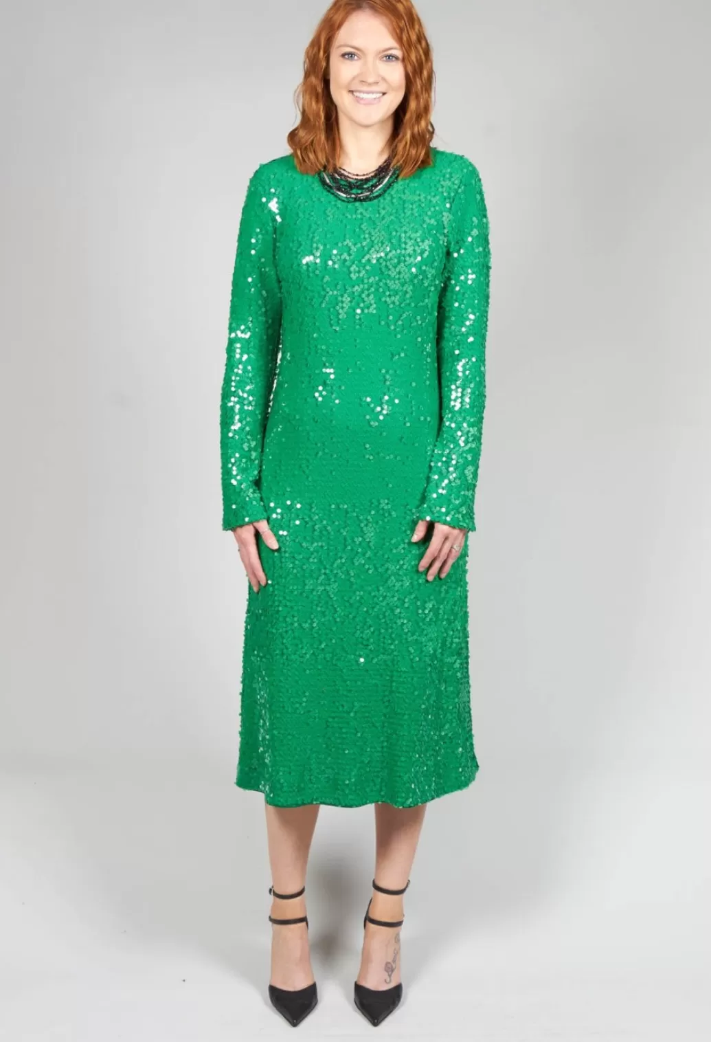 Dresses^Beatrice B Dress With Sequin Detail In Green