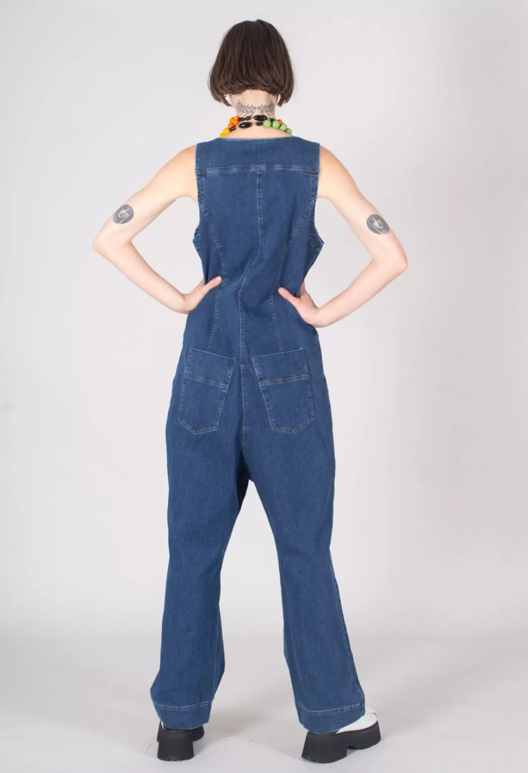 Jumpsuits^Elli Drop Crotch Denim Jumpsuit In Blue