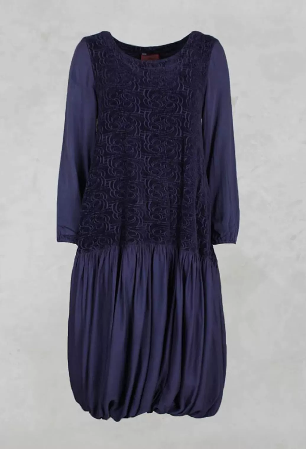 Dresses^Out of Xile Drop Waist Dress With Swirl Chenille Pattern In Plum