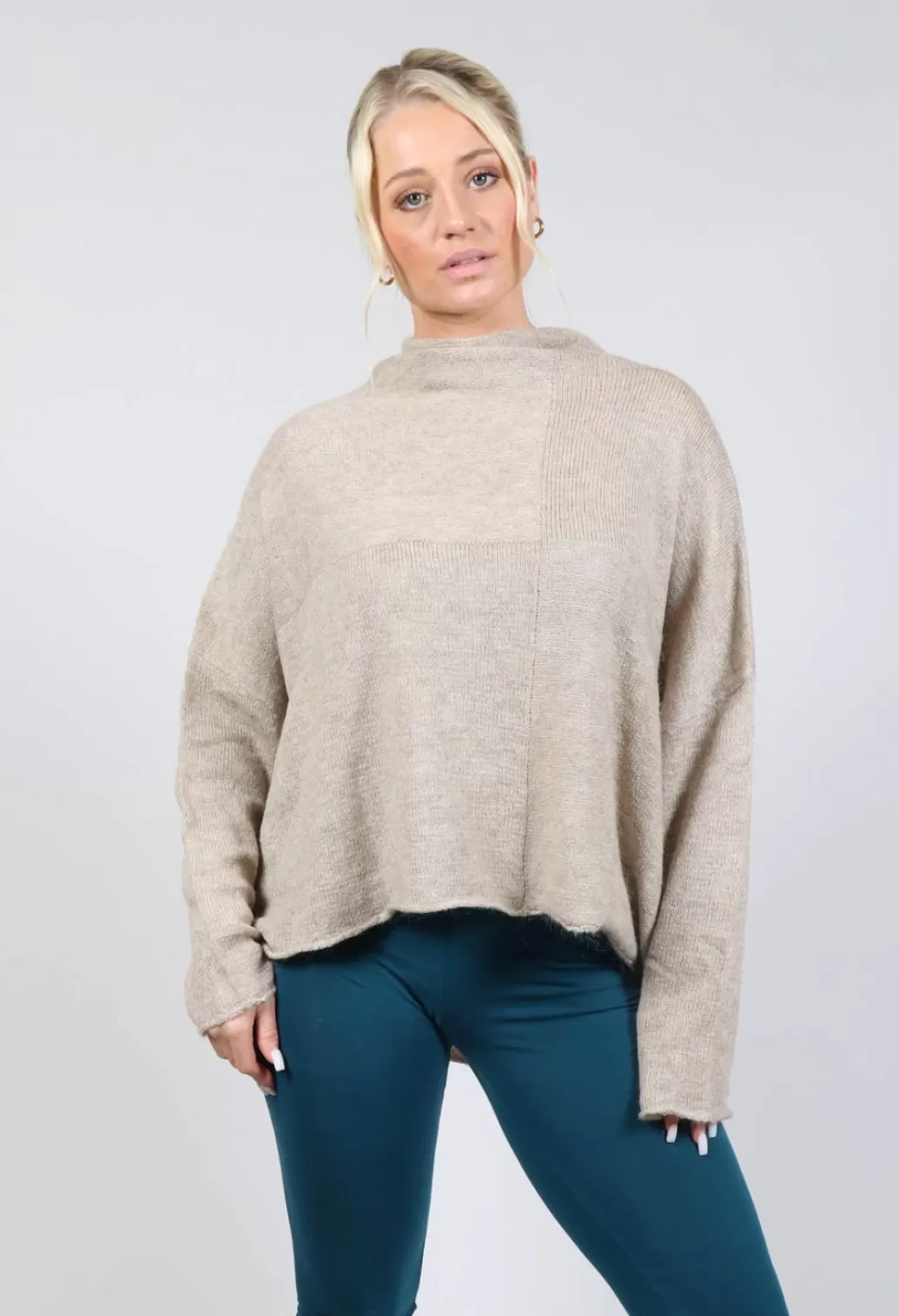 Jumpers^Rundholz Black Label Dropped Shoulder Sweater In Sand