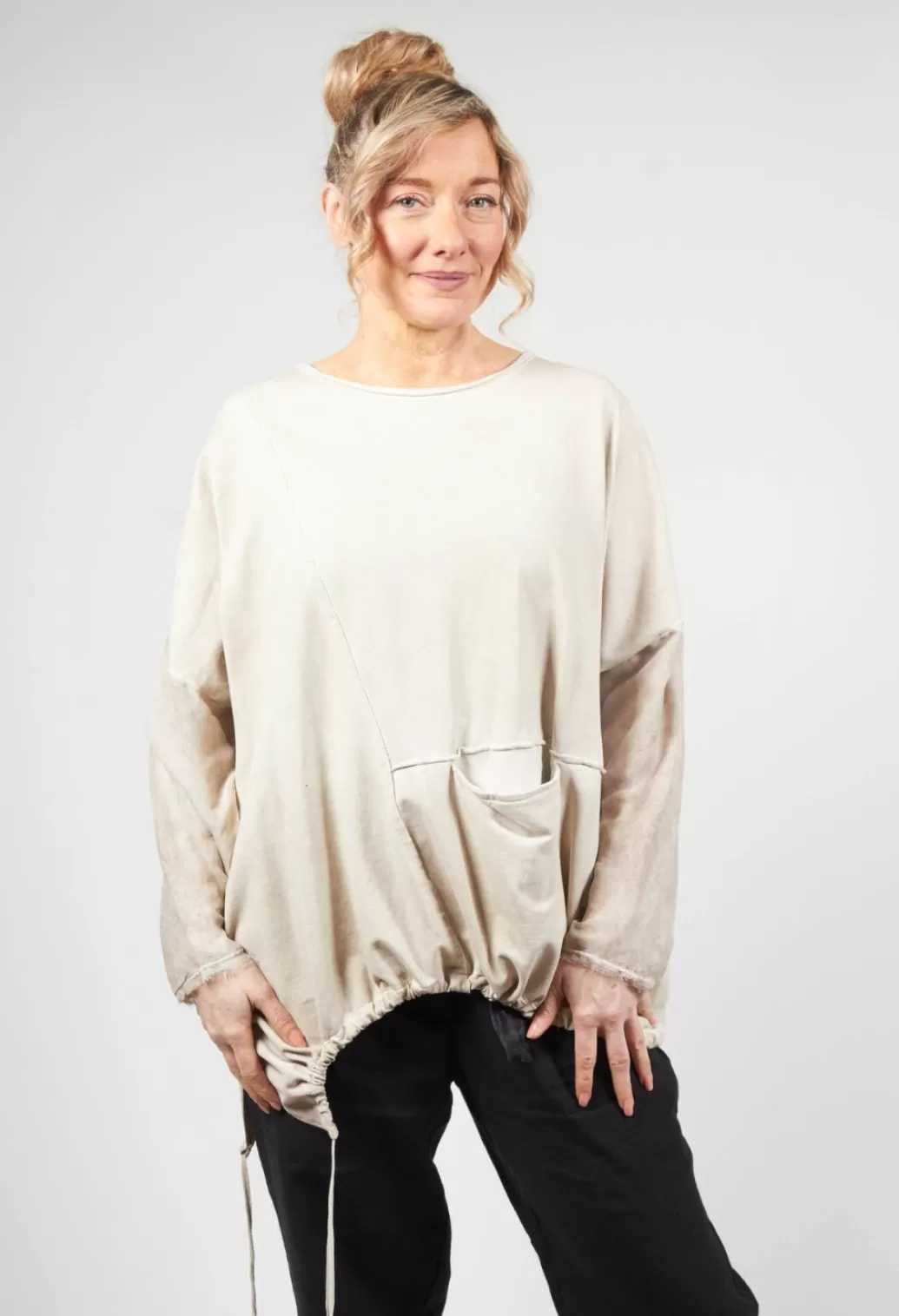 Jumpers^Sanctamuerte Dual Fabric Sweatshirt Gesso