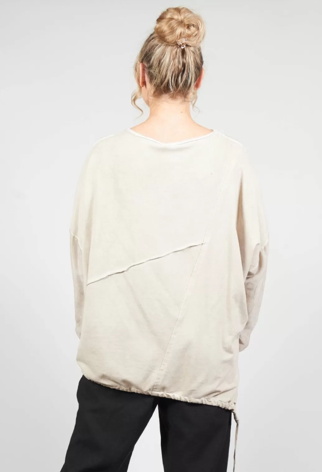 Jumpers^Sanctamuerte Dual Fabric Sweatshirt Gesso