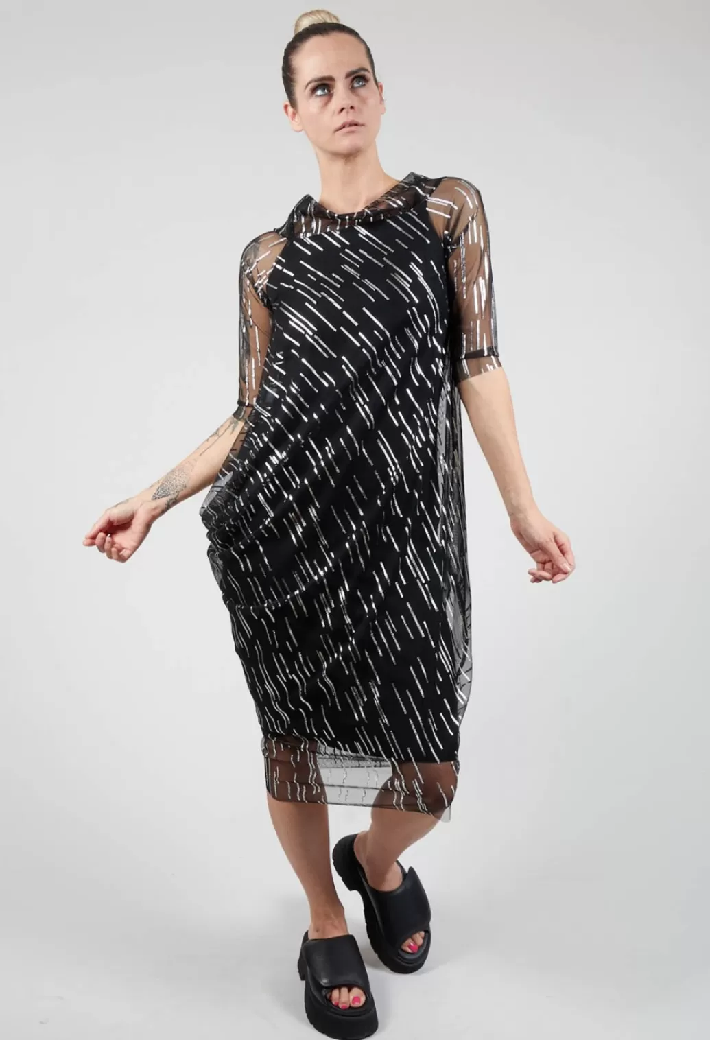 Dresses^Xenia Design Enki Dress In Black Silver