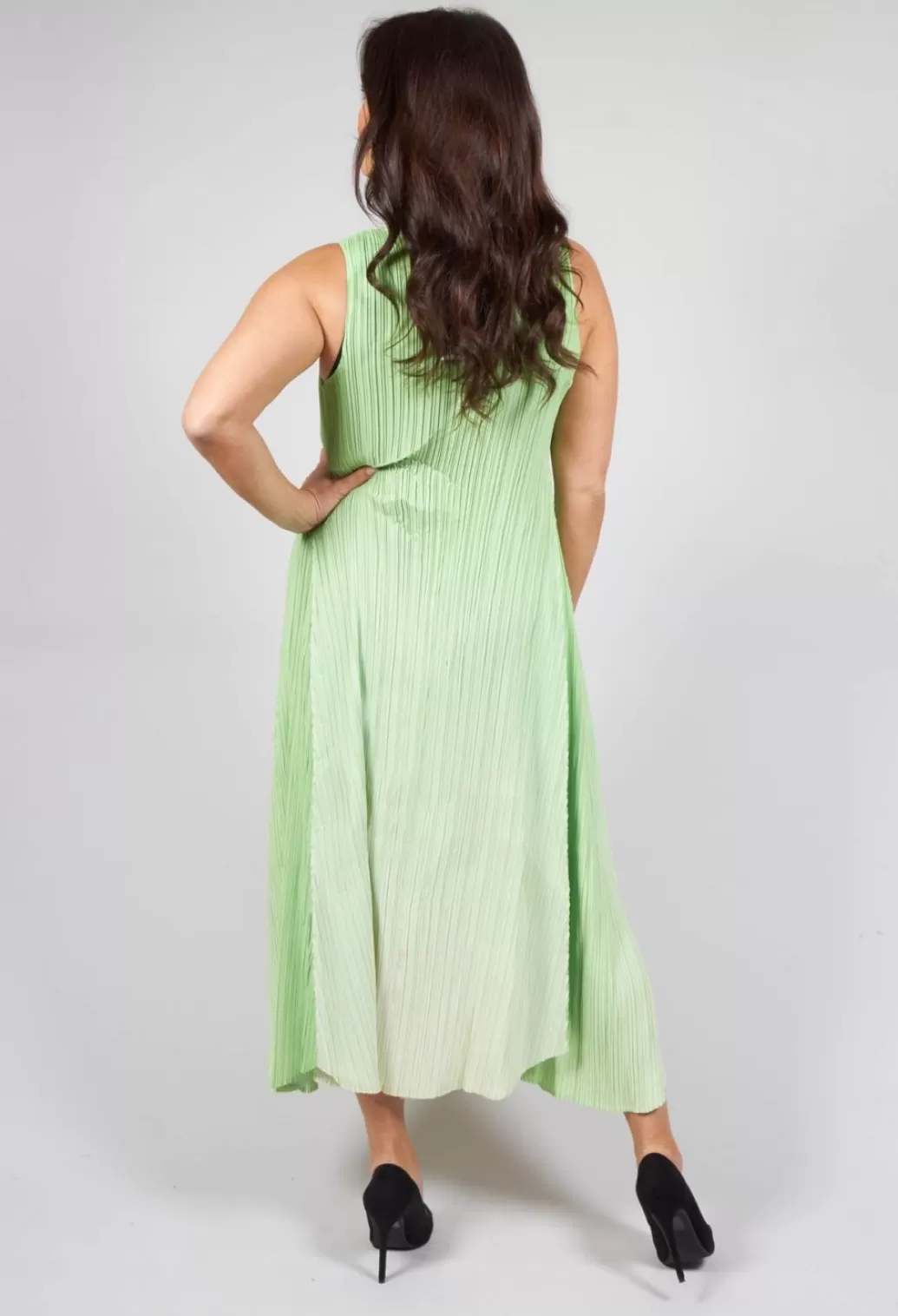 Dresses^Alquema Estrella Dress In Jade And Wheat